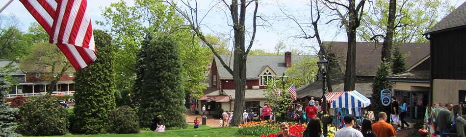 Peddler's Village is a 42-acre, outdoor shopping mall featuring 65 retail shops and merchants, 3 restaurants, a 71 room hotel and a Family Entertainment Center. in the Hunterdon County, NJ area