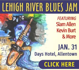 17th Annual and 20th Anniversary of this Winter Blues Festival at the Days Hotel at Wyndham on Airport Rd. across from the ABE/LV International Airport. Advance $10 discount available online-only thru Jan. 20.