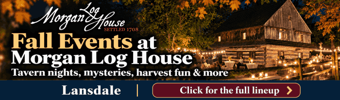 Make history part of your fall adventures at Morgan Log House with a full lineup of seasonal events for kids, adults and families. Enjoy Tavern Night, try your hand at metal detecting, solve an interactive Revolutionary War mystery, celebrate the season at Harvest Heritage Day, gather around the bonfire for ghost stories, and more. With hands-on activities, history, mystery and plenty of fall atmosphere, there's something different to discover throughout the season. Visit the website for the full lineup and details.