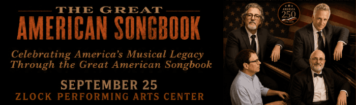 Step into an evening of timeless music and unforgettable artistry with The Great American Songbook Piano Sessions, an intimate contemporary concert experience honoring America’s 250th anniversary. This special event features four of Bucks County’s premier piano players delivering a monumental celebration of our nation's musical heritage. Each artist brings their own distinctive style and interpretation to a 30-minute set of specially curated songs drawn from the rich legacy of the Great American Songbook, creating the cozy ambiance of a private, late-night performance shared among friends. Every performance is backed by an exceptional, world-class rhythm section that promises elegance, spontaneity, and inspired musical conversation all evening long.  



The Featured Pianists: Charlie Ernst/ Steve Kramer/ Eric Mintel/ Tom Lawton